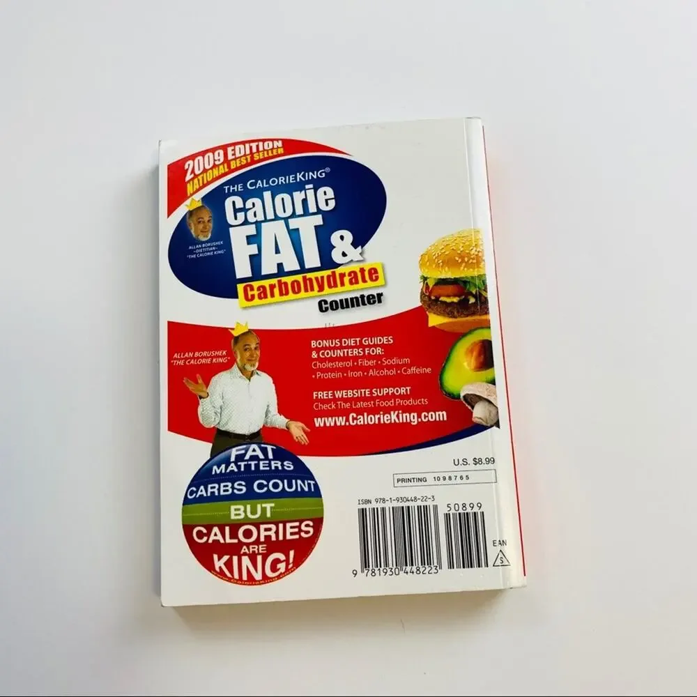 The Calorie King Calorie Fat & Carbohydrate Book by Borushek 2009